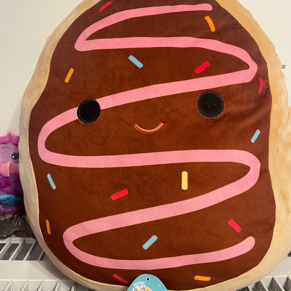 Squishmallow 24" DEJA Donut Chocolate Frosted Sprinkle Plush Toy